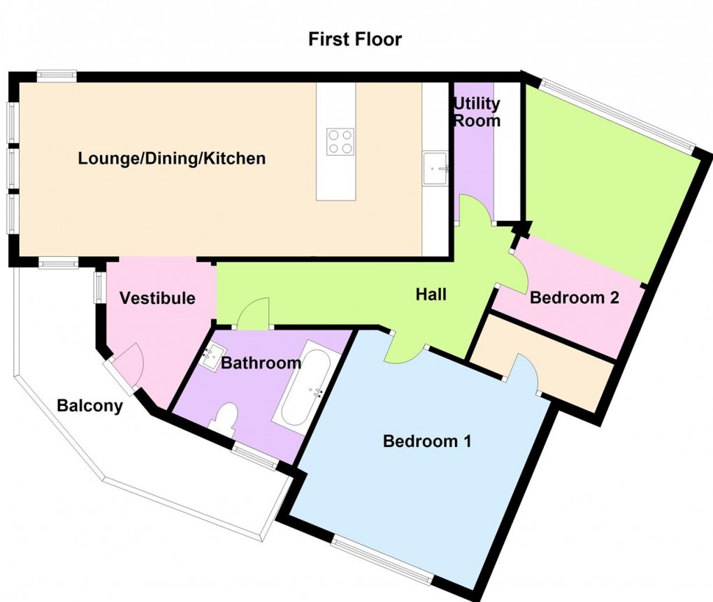 Floorplan for Temple Road, Buxton